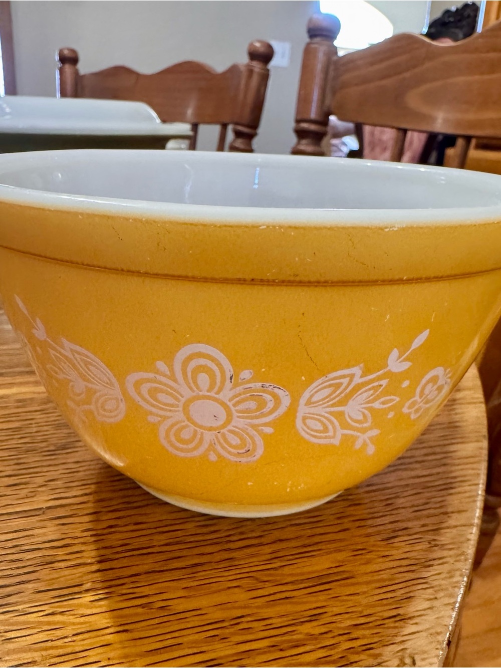 Vintage Pyrex Yellow Blossom Mixing Bowl (small)